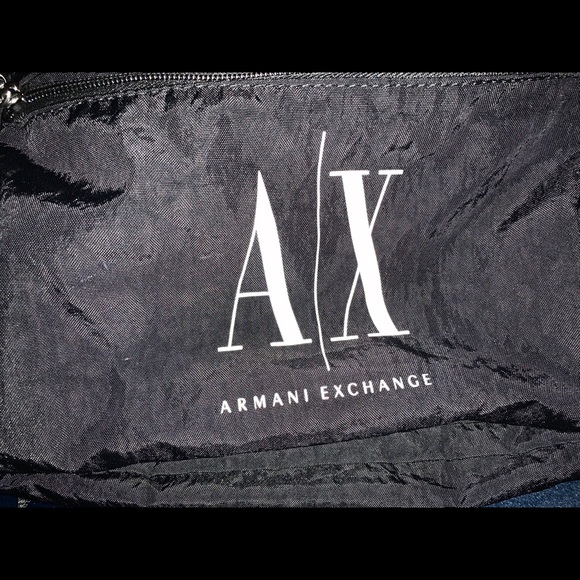 Armani Exchange AX Logo Backpack in Black - Picture 3 of 6